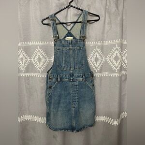 NWT Madewell Denim Overall Mini Dress M
